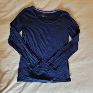 Navy Long-sleeved Sleep Shirt (M)